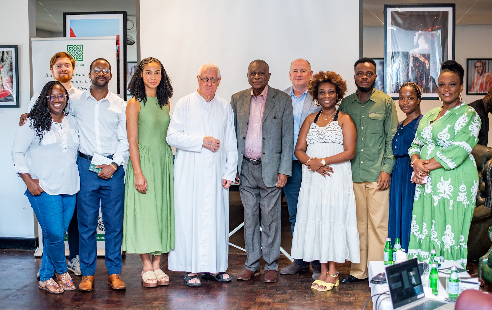 The Friends of Ireland Ghana community gathered together at an event.